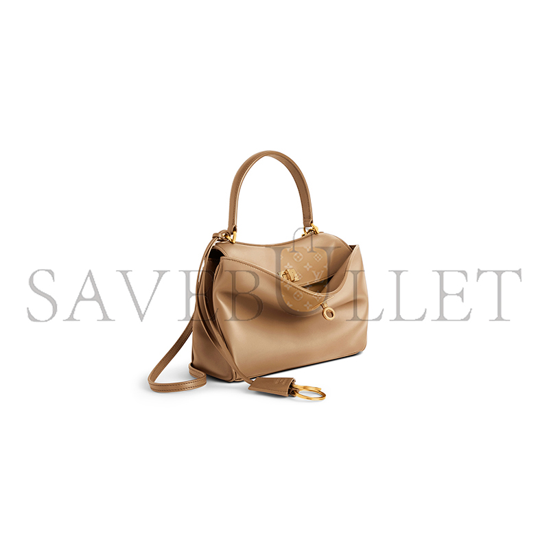 BALENCIAGA WOMEN'S RODEO HANDBAG MINI IN LATTE 7954562AA4V2621 (23*17*10cm)